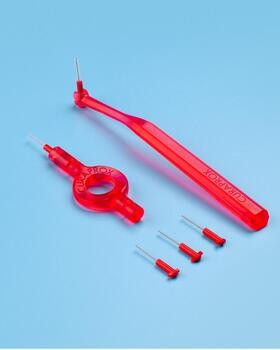 Curaprox CPS 07, szczoteczki międzyzębowe, czerwone, wkłady uzupełniające, 8 szt.