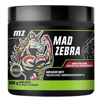 MZ Mad Zebra, proszek, smak pestka wiśni, 300 g