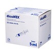 DicoNex, luer, strzykawka jednorazowego użytku, 5 ml, 3-częściowa, 100 szt.