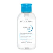 Bioderma Hydrabio H2O, nawilżająca woda micelarna do oczyszczania twarzy i zmywania makijażu, z pompką, 500 ml