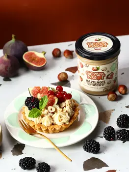 Good Noot Hazelnoot Crunchy, krem z orzechów laskowych z kawałkami orzechów, 300 g