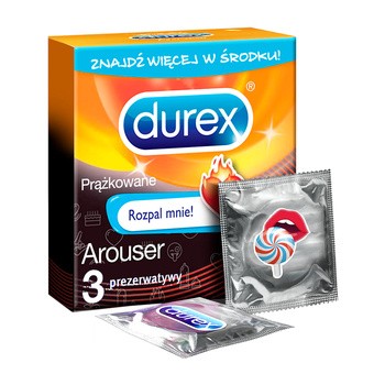 Durex Emoji Arouser, prezerwatywy, 3 szt.