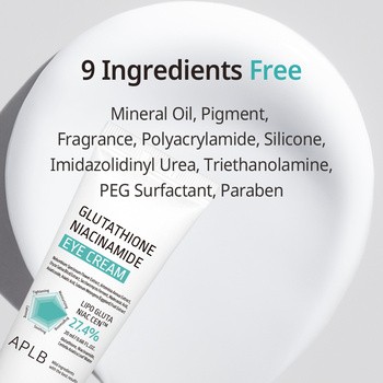 APLB Glutathione Niacinamide Eye Cream, krem pod oczy z glutationem i niacynamidem, 20 ml