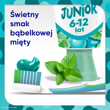 Sensodyne Proszkliwo Junior, pasta do zębów chroniąca szkliwo do zębów mlecznych i stałych 6-12 lat, z fluorem, 75 ml