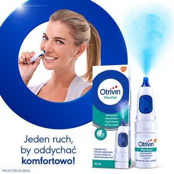 Zestaw 2x Otrivin Menthol 1mg/ml, areozol do nosa