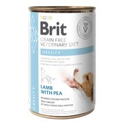 Brit Veterinary Diet Dog Grain-Free Obesity, dietetyczna mokra karma dla psów z nadwagą, jagnięcina i zielony groszek, 400 g https://azcdn.doz.pl/image/d/product/3636c096-scale-180x180.png