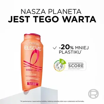 L'Oreal Paris Elseve Dream Long, szampon odbudowujący do włosów długich i zniszczonych, 400 ml