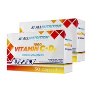 Zestaw 2 x Allnutrition Vitamin C 1000 + D3, kapsułki, 30 szt. https://azcdn.doz.pl/image/d/product/fc90c778-scale-180x180.png