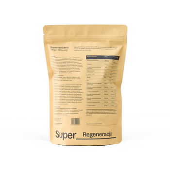 SuperPauza Białko roślinne Super regeneracja, proszek, smak waniliowy, 750 g