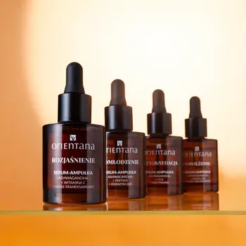 Orientana Ashwagandha, serum-ampułka rozjaśnienie, 30 ml