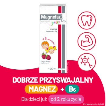 Magnefar B6 Junior, syrop, 120 ml