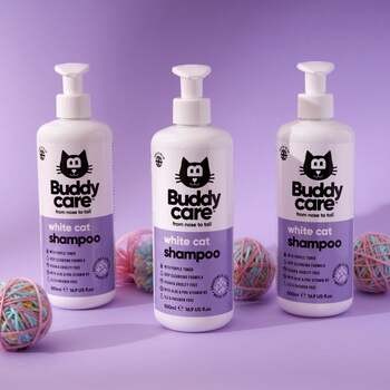 Buddycare, szampon dla kotów, biały kot, 500 ml