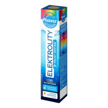 Plusssz Elektrolity + 100% Multiwitamina, tabletki musujące, 24 szt.
