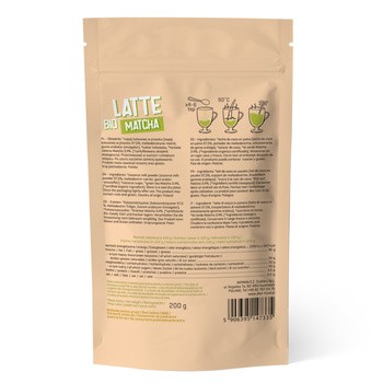 Diet-Food, Bio Matcha Latte, 200 g