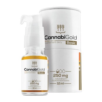CannabiGold Basic, 250 mg, krople, 12 ml