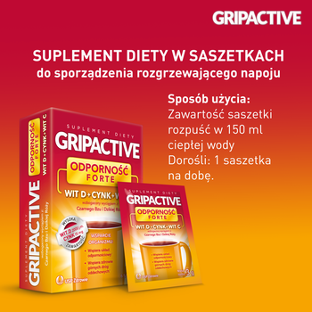 Gripactive Odporność Forte, proszek w saszetkach, 6 szt.