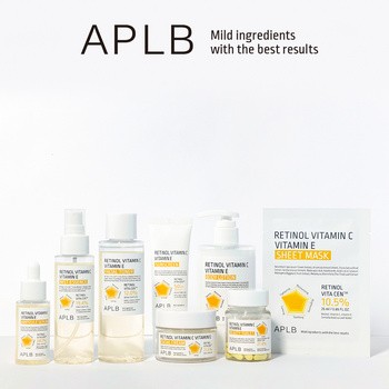 APLB Retinol Vitamin C Vitamin E Sheet Mask, maska w płachcie na twarz z retinolem oraz witaminami C i E, 25 ml