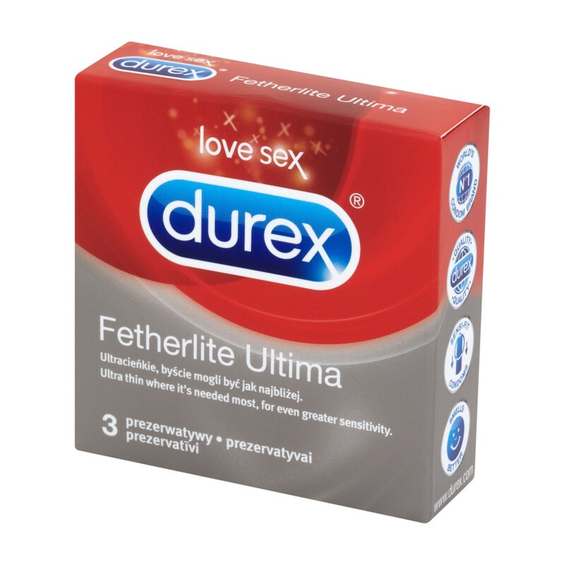 Durex Fetherlite Ultima Prezerwatywy Super Cienkie 3 Szt