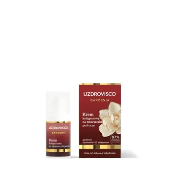 Uzdrovisco Gardenia, krem kolagenowy na zmarszczki pod oczy, 15 ml