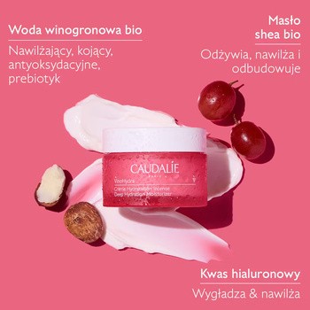 Caudalie VinoHydra, krem intesywnie nawilżający, 50 ml