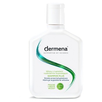 Dermena Hair Care, Plus, szampon przeciwłupieżowy hamujący wypadanie włosów, 200 ml