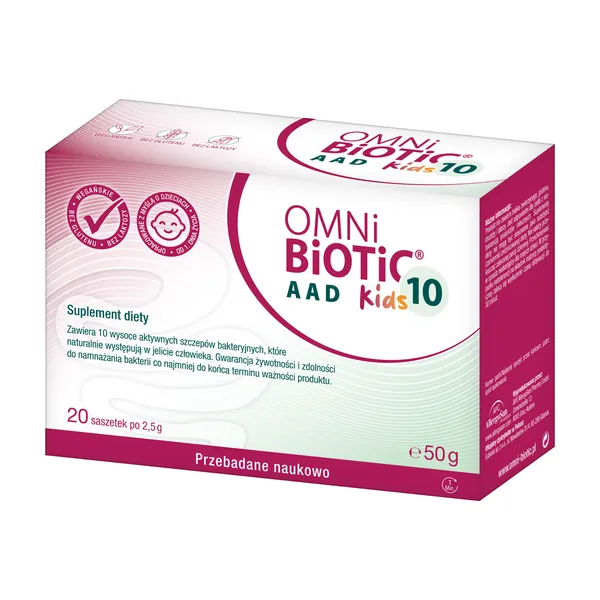 Probiotyk 10 szczepów 2,5x10^9 CFU 20 saszetek [OMNi-BiOTiC] - OMNi-BiOTiC