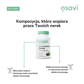 Osavi Ziołowe Wsparcie Nerek, kapsułki, 120 szt.