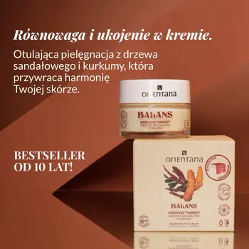 Orientana, krem do twarzy na dzień i na noc, drzewo sandałowe i kurkuma, 50 ml