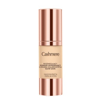 Cashmere Glow Look, rozświetlający podkład wypełniający z kwasem hialuronowym, Beige, 30 ml