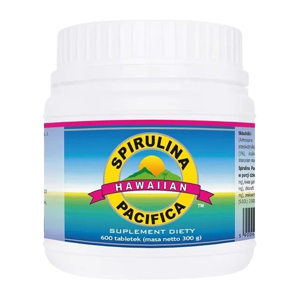 KENAY Spirulina Pacifica, 500 mg, tabletki, 600 szt.