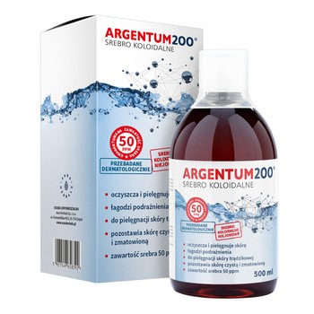 Argentum 200 (25ppm), srebro koloidalne, tonik, 500 ml