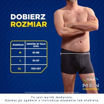 Tena Men Protective Boxer, bokserki chłonne, rozmiar M, 1 szt.