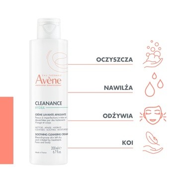 Avene Eau Thermale Cleanance HYDRA, krem oczyszczający i łagodzący, 200 ml