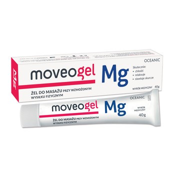 Moveogel, żel do masażu, przy wzmożonym wysiłku fizycznym, 40 g