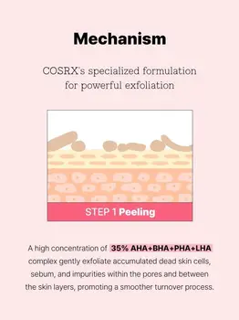 Cosrx The AHA BHA LHA PHA 35 Peel, peeling do twarzy, 30 ml
