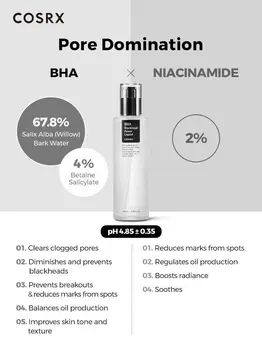 Cosrx BHA Blackhead Power Liquid, esencja oczyszczająca do twarzy, 100 ml
