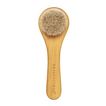 Crystallove, bambusowa szczotka do masażu twarzy, szyi, dekoltu i biustu, 1 szt.