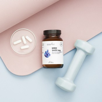 Aura Herbals MSM 1400 mg, siarka organiczna, kapsułki, 60 szt.