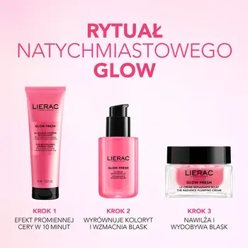 Lierac Glow Fresh, ekspresowa maska rewitalizująca, 75 ml