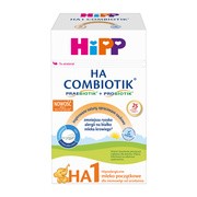 HiPP 1 HA COMBIOTIK hipoalergiczne mleko początkowe, dla niemowląt od urodzenia, 600 g