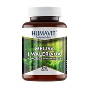 Humavit Melisa i Waleriana + Drożdże Piwowarskie, tabletki, 150 szt. https://azcdn.doz.pl/image/d/product/b83039fc-scale-180x180.png