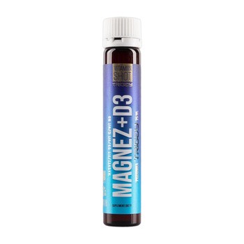 Triggy VitaminShot Magnez + D3, płyn w ampułce, smak poziomkowy, 25 ml, 1 szt.