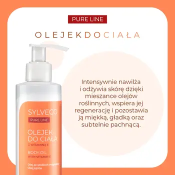 Sylveco Pure Line, olejek do ciała, 200 ml