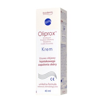 Oliprox, krem usuwający objawy łojotokowego zapalenia skóry, 40 ml