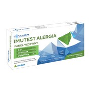 Imutest Alergia panel wziewny, test do wykrywania przeciwciał IgE (kot, roztocza, pyłki traw), 1 zestaw