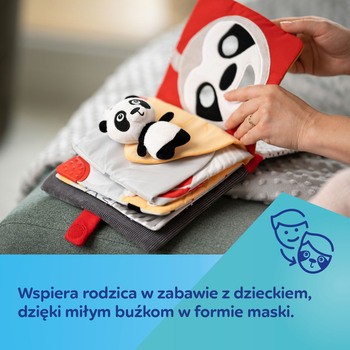 Canpol Babies BabiesBoo Panda, sensoryczna książeczka manipulacyjna, 1 szt.