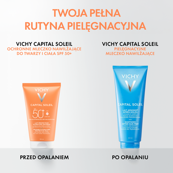 Vichy Capital Soleil, mleczko ochronne SPF50+ do twarzy i ciała, 150 ml