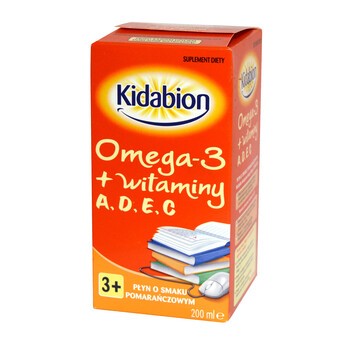 Kidabion, syrop, o smaku pomarańczowym, 200 ml
