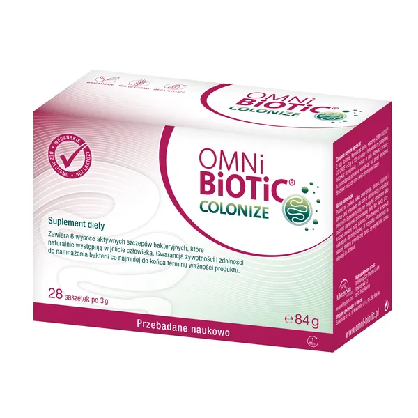 Пробиотик Omni-Biotic Colonize, 6 штаммов, порошок, 28 саше