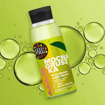 Tutti Frutti, ujędrniający olejek do kąpieli i pod prysznic, Mocna Gruszka, 400 ml